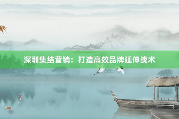 深圳集结营销：打造高效品牌延伸战术